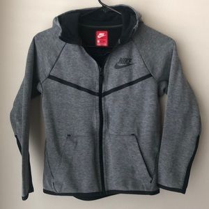 Nike Gray and Black Kids Hoodie